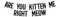 Are You Kitten Me Right Meow Banner, Kitty Banner, Cat Party Dekoration, Meow Banner, Cat 1st Birthday Party Decor Black Glitter