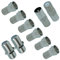 Slick Linc 10PCS F Plug Connectors Screw On Aerial Coaxial Cable RG6, F Type Female to Male Coax Plug Adapter, F Type Coupler - Silver