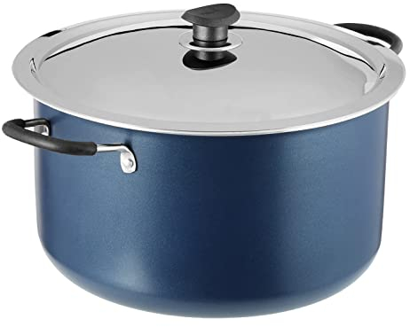 Non-Stick Biryani Pot, Cooking Casserole with Stainless Steel Lid, 14 Litre - 32 cm Diameter