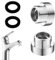 4 Piezas Adaptador Grifo Ducha, M18 a M22 Adaptador Roscado, Adaptador para Grifo Universal,para Adaptador de Grifo Purificador de Agua
