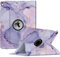 FINTIE Custodia per iPad Air 10,5 (3ª Gen) 2019 / iPad PRO 10,5 2017 con Pencil Holder - Girevole 360 Gradi di Rotazione Cover Protettiva Case con Auto Sveglia/Sonno, Lilla Marble