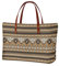 Sannovo African Tribal Ethnic Print Frauen Tote Schulter Taschen Casual Handtasche, Afrikanischer Azteken-Druck, braun, Einheitsgröße