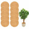 LSRVNM 10 Stück Kokosscheibe, Kokosmatte, Kokos-Mulchscheibe, Ø 20cm, Kokos Matten, Kübelabdeckung Winterschutz, für Topfpflanzen Pflanzenschutzmatte Unkrautschutzmatte