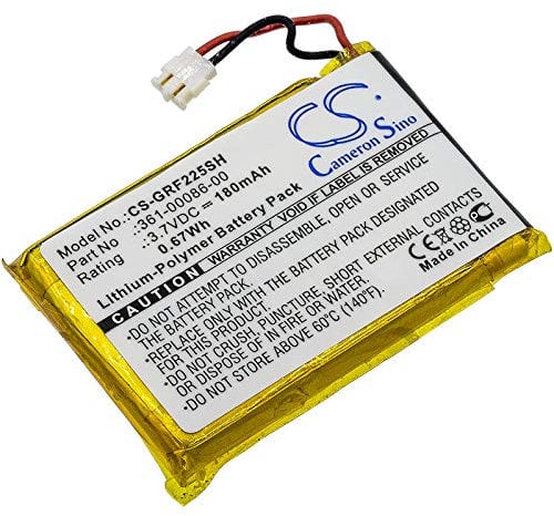 KCDE Replacement Battery for Garmin 010-01959-00, Approach G10, Approach S20, Chronos Instinct, Forerunner 220, Forerunner 225, Forerunner 235, Forerunner 630, Forerunner 645
