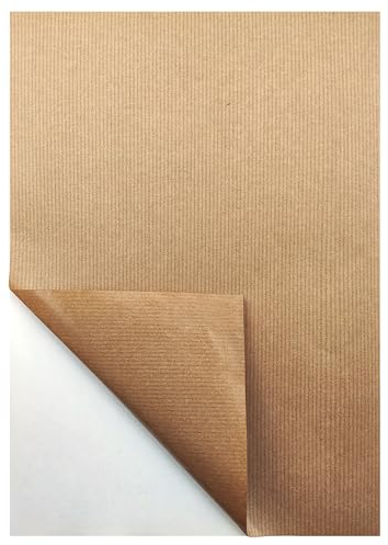 Netuno 20 Blatt selbstklebendes Kraftpapier DIN A4 210 x 297 mm Kraftpapier selbstklebend bedruckbar selbstklebende Etiketten Kraftpapier zum Bedrucken Beschriften Bemalen Kraftpapier für Etiketten