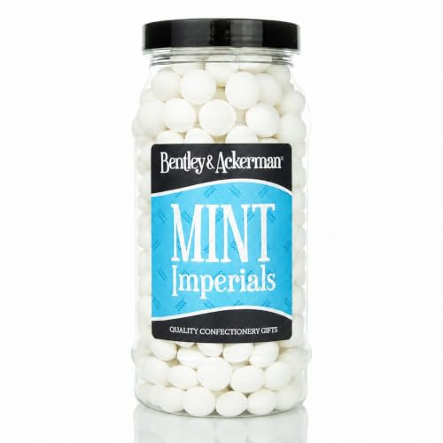 Mint Imperials Sweets - (695g) Original Retro Boiled Mint Imperials Sweets Gift Jar By Bentley & Ackerman's Sweet Shop.
