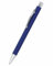Online Kugelschreiber Soft Metal, Druckkugelschreiber aus Aluminium, auswechselbare Großraum-Mine, Schreibfarbe blau, dokumentenecht, Classic Blue mit Softtouch Feeling, Metallclip