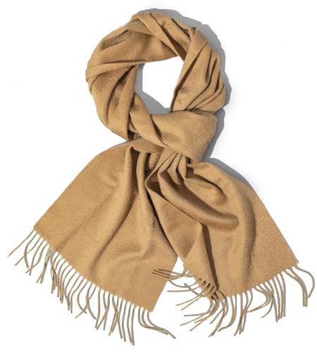 POINROLL 100 % Kaschmir-Schals für Damen, Pashmina-Wraps, Fransenkanten, 180,3 x 30,5 cm, leichte und warme Winterkollektion