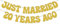 AETGDDS Just Married 20 Years Ago Banner, 20th Anniversary Party Decorations Wedding Party Decor, 20 Years Old Party Supplies Gold Glitter