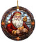1 decorazione natalizia ornamenti di Natale pupazzo di neve decorazione acrilica piatto albero di Natale stile vintage decorazione per la casa auto decorazione da appendere novità divertenti