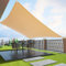 Duerer Toldo Vela de Sombra Rectangular 3x2.5m, 95% de Protección UV, 185g/m² Densidad para Patio Jardín Pérgola Exterior Terraza, Color Arena