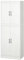 HOMCOM Aparador Alacena de Cocina Aparador de Comedor Moderno con 4 Puertas y 5 Estantes Ajustables Antivuelco para Oficina Salón 60x36x168 cm Blanco