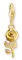 THOMAS SABO 2 Charm-Anhänger Rose vergoldet 925 Sterlingsilber, 750 Gelbgold Vergoldung 2077-413-39