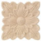 4 Stück Schöne Blumenmuster aus Holz Geschnitzte Applikation, Möbeldekoration, Gartentür-Zubehör, Schnitzaufkleber für Wand, Waschtisch, Schrank, Kommode, Kopfteil, Spiegel,