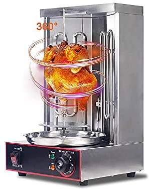 3000W Elettrico/Gas Kebab Grill Machine, 360 ° Rotante Verticale Broiler Barbecue Forno, Senza Fumo Turchia Doner Kebab Machine, CE/FCC/CCC/PSE