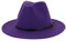 Herren & Frauen breite Mütze mit Gürtelschnalle Verstellbare Outback-Hüte Cap Freistaat (Purple, One Size)