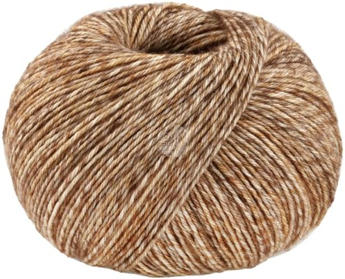 LANA GROSSA Vintage Socks | Hochwertiges Sockengarn mit Merinowolle & Ton in Ton Farbeffekt | Handstrickgarn aus 75% Schurwolle & 25% Polyamid | 100g Wolle zum Stricken & Häkeln | 400m Garn FB1007