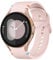 Wepro Kompatibel Mit Samsung Galaxy Watch 7/6/5/5 Pro/4/FE Armband - Silikon Sportband für 40mm 44mm 47mm Classic - Nahtlose Verbindung, Weiches Ersatzarmband, Rosa