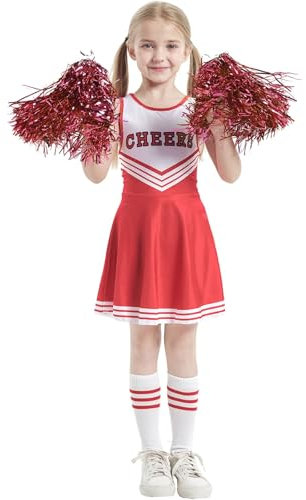 Meine Bestellungen Anzeigen Cheerleader Kostüm Kinder Kostüm Damen Karneval Cheerleader Kostüm Damen Langarm Merida Kostüm Kinder Kostüm Cheerleader Cheerleader Kostüm Damen Blau(#Kinder Red,130)