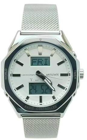 ARTSTATE AS3218C Herrenuhr Radio Business Beliebte stilvolle Marke Wasserdicht Geschenk Funkuhr Analoge Funkuhr für Herren