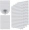 4 Pack Paper Blinds for Windows Stick On, Temporary Blackout Blinds Window No Drill, Stick on Blinds Curtains High Shading Blinds for Home Bedroom Bathroom Windows (White, 60W x 150H cm)
