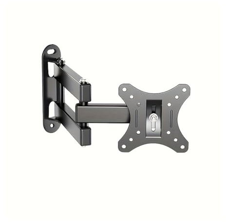 Design salvaspazio Supporto da parete for monitor TV Full Motion, braccio articolato, girevole, inclinabile, estensibile, girevole, adatto alla maggior parte dei televisori curvi a schermo piatto da 1