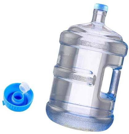 QLoztyse Bouteille d'eau Transparente avec Poignée Ergonomique Distributeur d'eau Portable pour Usage Quotidien Contenant Alimentaire Résistant pour Transport, 18.9l