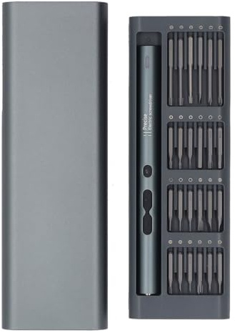 Luocute Mini Electric Schraubendreher -Set, 62 in 1 200 U/Min -Geschwindigkeitsabschneideless -Schraubendreher -Set -Präzisions -Werkzeugkit mit 48 Bit, 350 -mAh -Batterie, LED