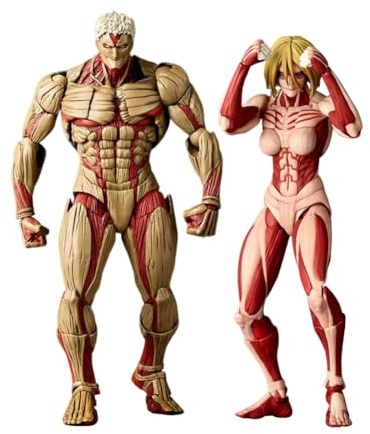 Zhongkaihua Reiner Braun/Annie Leonhart Figur 2pcs Modell PVC Statue Anime bewegliche Actionfiguren Austauschbare Zubehör Sammlung Dekorationen Gfits