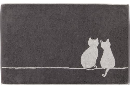 Badematten Cute Cats You & Me 6263 Basalt/Platin - 77