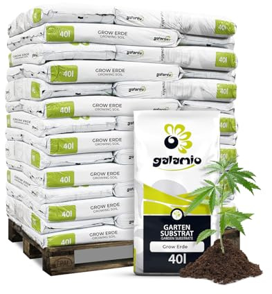 GALAMIO Grow Blumen Erde 1680L (42 x 40L), Substrat für Cannabis, Grünpflanzen und Palmen