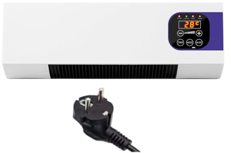 Générique Ventilateur Mural Avec Télécommande,Clim Portable,Chaud/Froid Réglable avec Télécommande,Climatiseur Sans Unité Extérieure,pour Cuisine, Chambre à Coucher