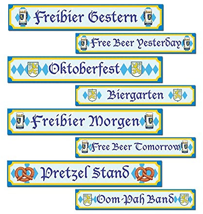 Oktoberfest Sign Cutouts