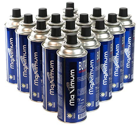 MaXimum 16 x Camping-Gas »Butan-Gas-Kartusche: 227g für zuverlässige Outdoor-Geräte