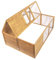 Wiltec Klappbarer Kleintierstall 153 x 110 x 55 cm, Hasenstall aus Tannenholz mit Drahtgitter, Kaninchenstall Freigehege, Freilauf Gehege
