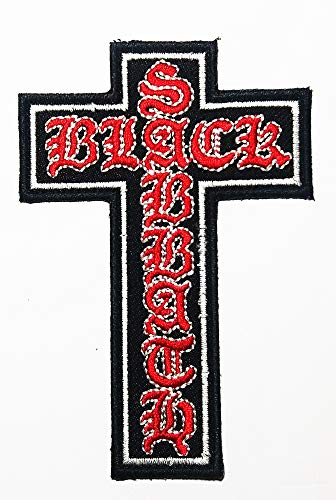 Music B Heavy Metal Cross Band Music Logo Patch Embroidered Sew Iron On Patches Badge Bags Hat Jeans Shoes T-Shirt Applique