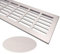 Griglia di ventilazione in alluminio, 100 mm x 600 mm, colore: acciaio inox spazzolato, griglia di ventilazione in alluminio, griglia di ventilazione, griglia di ventilazione