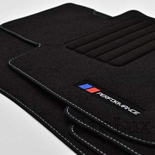 Car Lux AR05614 Tapis de voiture sur mesure en velours pour série 4 Coupé F32 Performance PB à partir de 2013