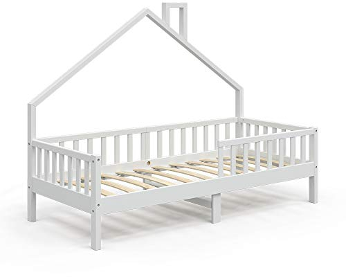 VitaliSpa Cama en Forma de casa Noemi, Blanco, 90x200 cm