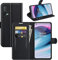 Fertuo Hülle für Oneplus Nord CE 5G, Handyhülle Leder Flip Case Tasche mit Standfunktion, Kartenfach, Magnetschnalle, Silikon Bumper Schutzhülle Cover für Oneplus Nord CE 5G, Schwarz