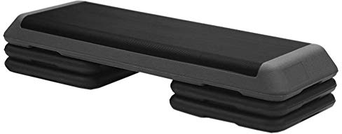 Aerobic Stepper 3 Level, Höhenverstellbares Fitness Yoga Board Multi-Function Step Platform Übungsblock Fatburning Gym (Farbe : Schwarz)