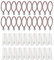 WYAN 20er-Pack Gardinenringe, Vorhang Hängeringe, Duschvorhangringe, 20er-Pack Schwere Vorhanghaken Aus Edelstahl, 30mm Innendurchmesser