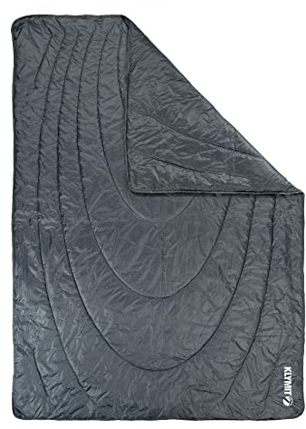 Klymit Horizon Travel Campingdecke und Schmusetuch verstaubar, Blau/Schwarz