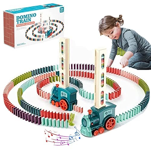 Winnsell Domino-Spiel: Domino Zug mit 100 Blöcken, Klassisch, Unisex, Alter 12+