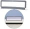 Fillikid Bettschutzgitter & Rausfallschutz für Baby & Kinder 150 x 50 cm - hohes, klappbares Bettgitter für Betten & Boxspringbett - Grau Weiß