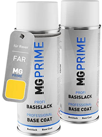 MG PRIME Vernice per auto Bombolette a spruzzo per Rover FAR Trophy Yellow Bomboletta spray da 400ml di vernice di fondo vernice di base