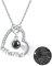 REDSUN Mom Necklace 925 Sterling Silver Projection Necklace Mama Necklace Heart Necklaces Zirconia Love Pendant Jewellery for Women Wife Mom Gift
