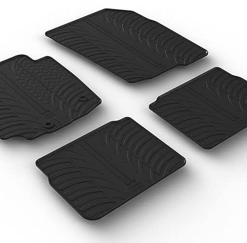 Gledring Set tapis de caoutchouc compatible avec Suzuki SX4 S-Cross 2022- (T profil 4-pièces + clips de montage)