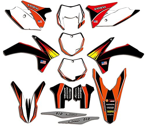ENARUI Dekor Aufkleber Kompatibel mit KTM 125 250 400 450 350 200 300 150 500 525 EXC EXC-F XCW 2012 2013 und KTM XC XCF SXF 2011 2012