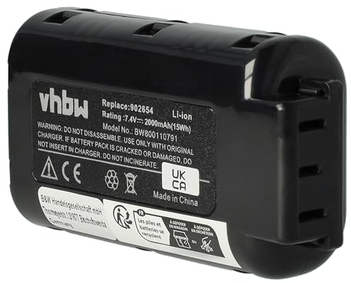 vhbw 1x Batterie Compatible avec Paslode IM250A LI, IM250A-F16, IM250S, IM250-F1611 Outil électrique, cloueur pneumatique (2000 mAh, Li-ION, 7,4 V)